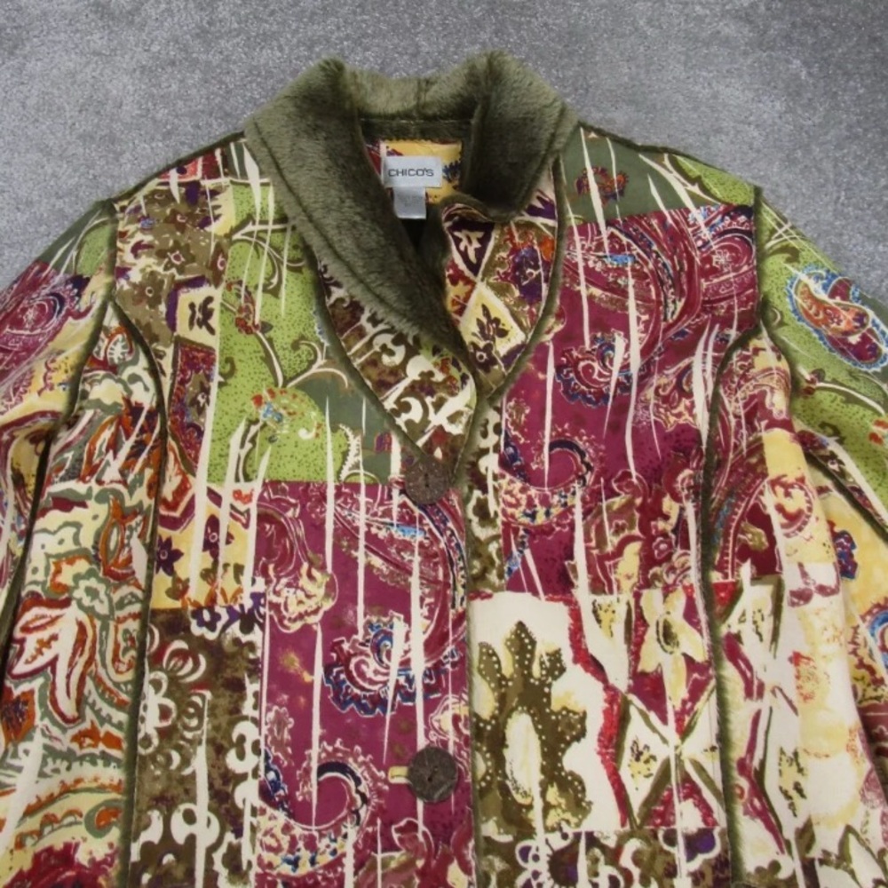 CHICO’S ABSTRACT COAT NWT - Picture 3 of 15
